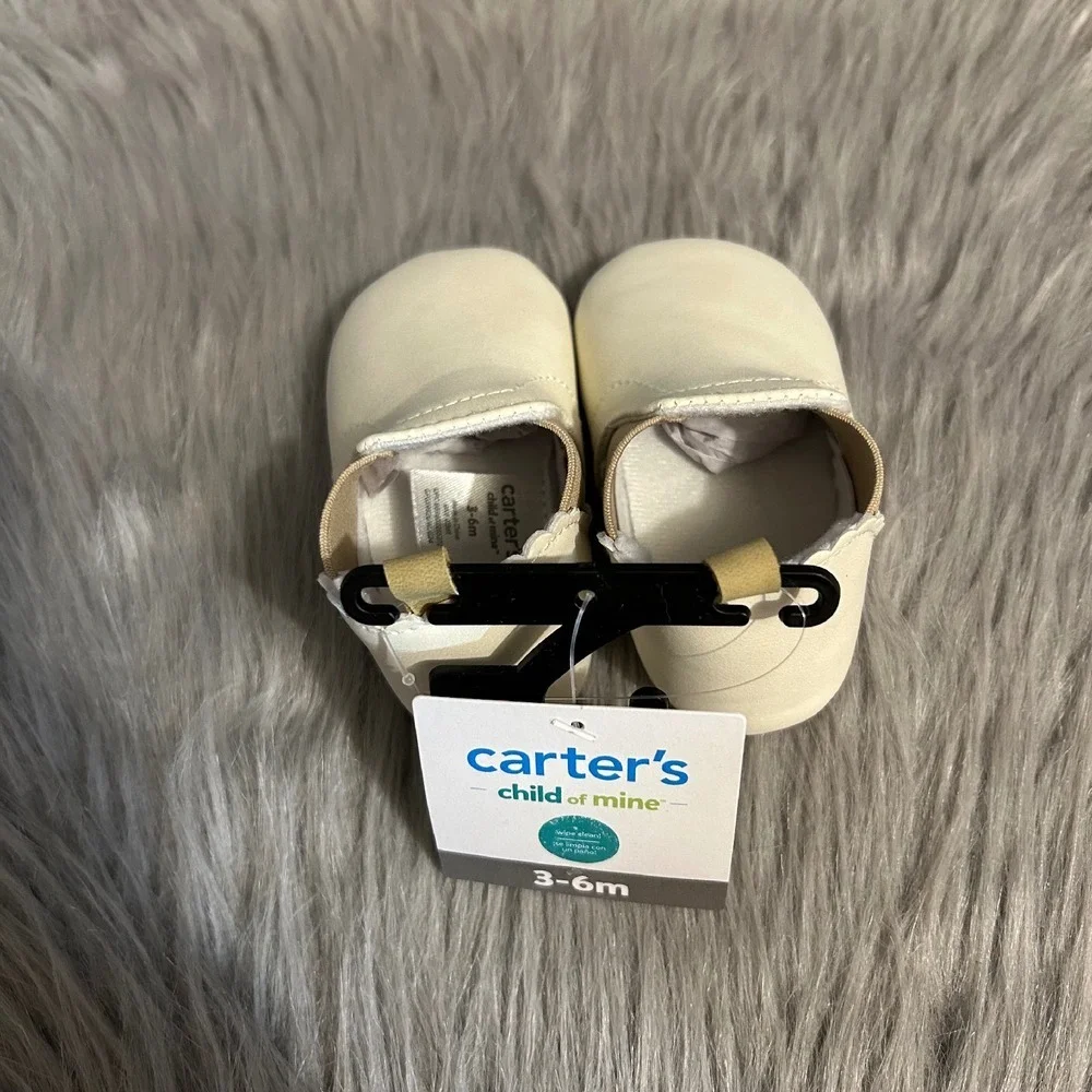 Carter's Child Of Mine Baby Shoes Infant Girl's‎ Size 3-6 Months White Booties
